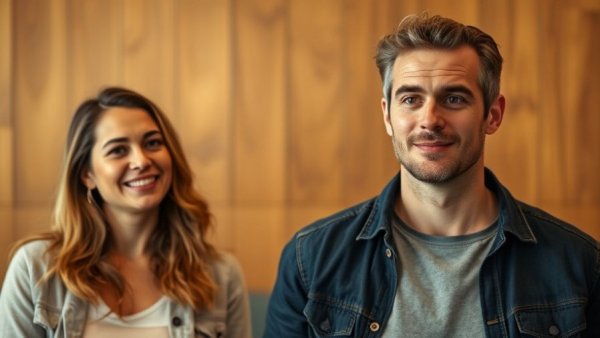 Casual indoor scene with two individuals, Dallas news.