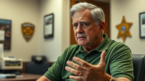 Pima County Sheriff Recall Efforts discussed by older man in office.