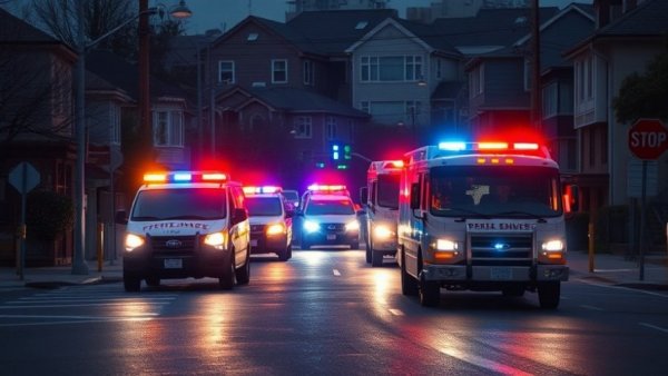 San Antonio news scene of police at roadside incident at night.