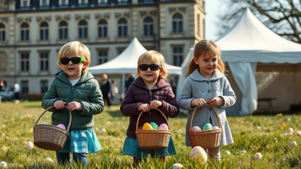 Children participating in beeping Easter egg hunt San Antonio event.