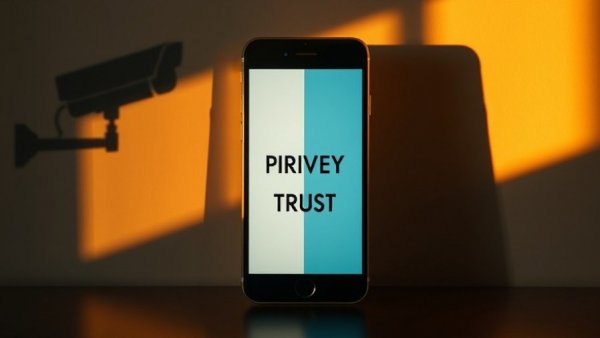Smartphone with privacy warning, half light half shadow, delete these apps for privacy.