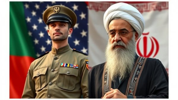 U.S. military officer and Iranian cleric, contrast of nations and regimes.