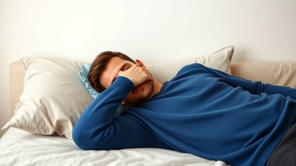 Lack of ambition in relationships depicted by a man resting on a bed.