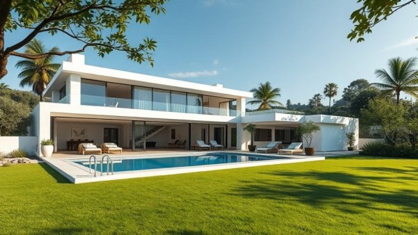 Luxurious home in Houston real estate market with pool.