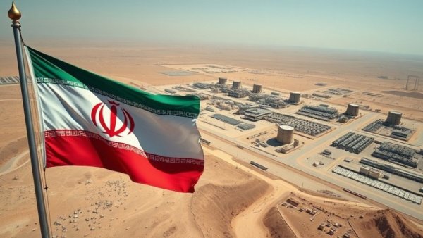 Natanz nuclear facility juxtaposed with media coverage.