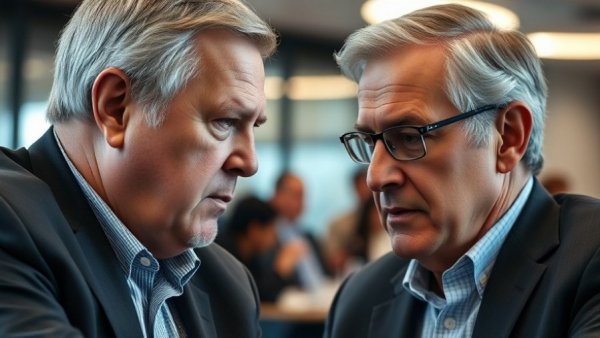 Two men discussing US Military Security Assets in Greenland.