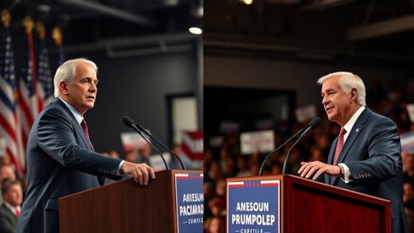 GOP Senate Showdown Texas Cornyn Paxton split-screen event.