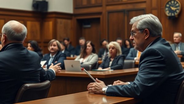 Formal hearing on border security featuring testimony in a wood-paneled room.