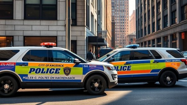 Hackensack police SUVs related to New Jersey home invasion.