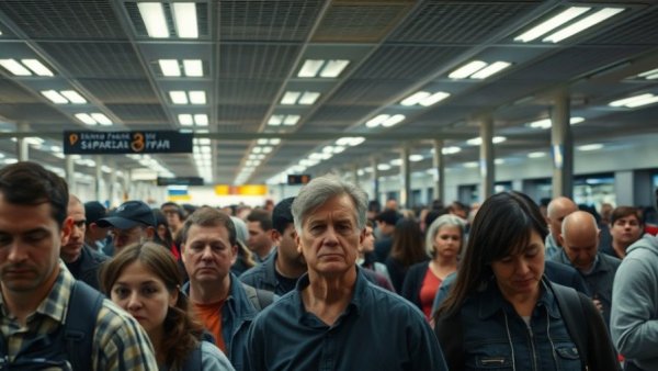 Travelers experiencing airport security delays during shutdown