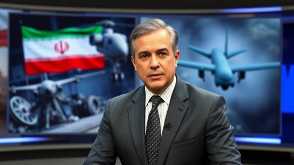 US national news segment with anchor and military footage.