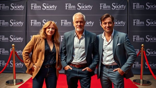 Stylish individuals at Austin lifestyle film event