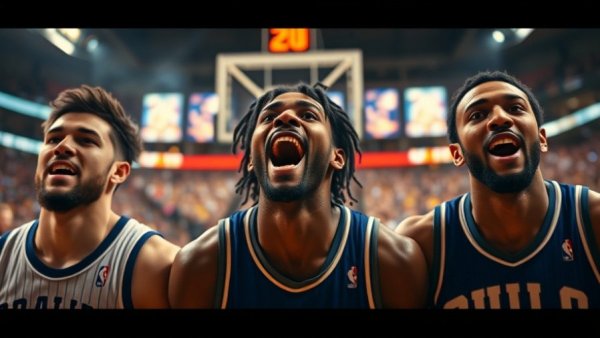 NBA game recap featuring three dynamic basketball players.