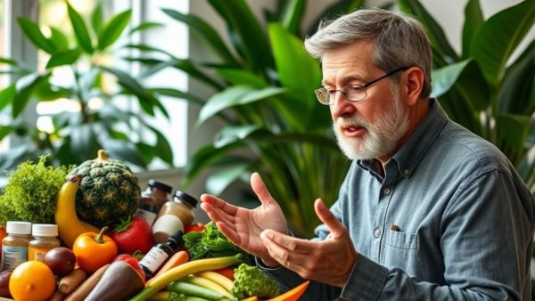 Healthy lifestyle expert promotes longevity with diet and sleep.