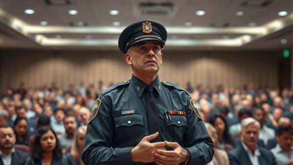 Kerr County emergency management official in a meeting.
