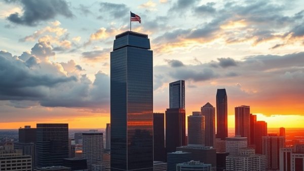 Houston business news skyscraper view