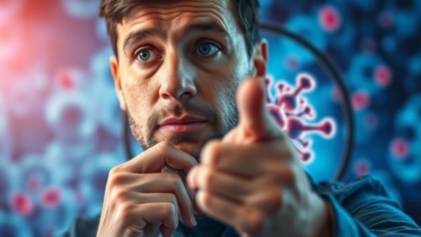 Cancer as a Parasite illustration with focus on cell, targeted.