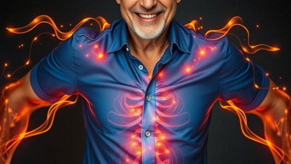 Dynamic split torso illustrating natural weight loss concepts.