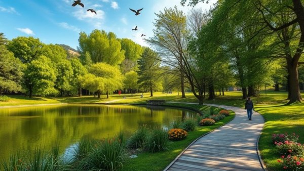 Tesla Ecological Paradise with lush greenery and vibrant scene