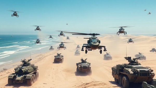 Military action scene illustrating 'boots on the ground' concept.