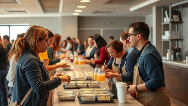 Volunteers serving food at a community event - Austin local news update