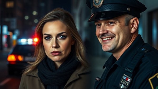 News report image illustrating drunk driving consequences with serious expressions.