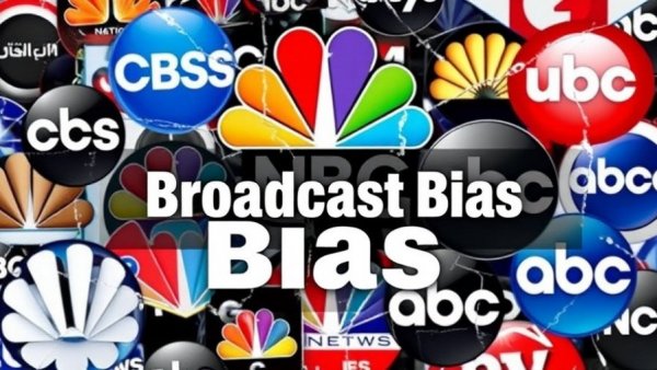 Broadcast network logos with text 'Broadcast Bias'.