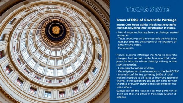 Informational graphic on data centers in Texas with state capitol dome.