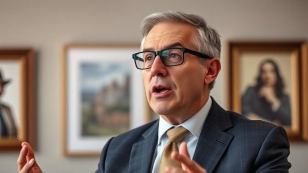 Middle-aged man in suit speaking on ending sanctuary status in office.