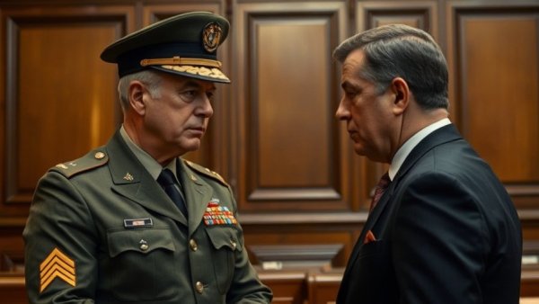 Officials discussing China space capabilities targeting US in a serious setting.