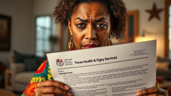 Woman distressed by SNAP errors affecting Texas taxpayers.