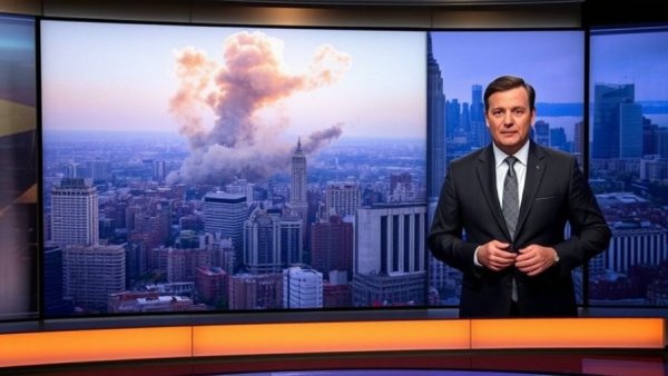 News host discusses eliminate threats in Iran on broadcast split-screen.