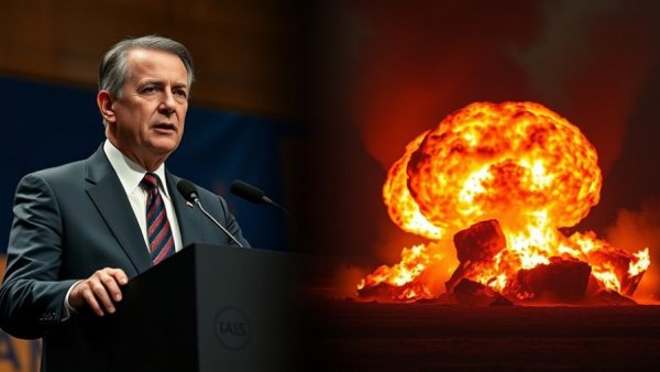 Political figure and explosion; related to Trump's plan to end the Iran war.