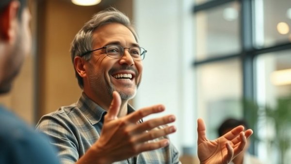 Speaker passionately discussing the importance of social connections for longevity.