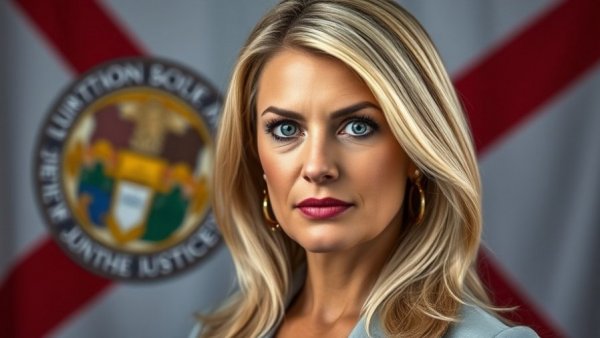 Breaking news featuring blonde woman on Fox News with flags in background.