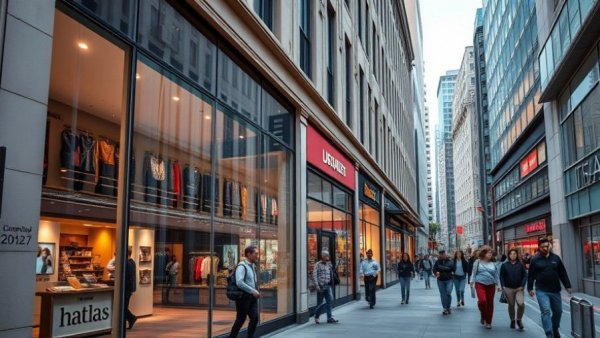 Vibrant storefront in Dallas commercial real estate scene.