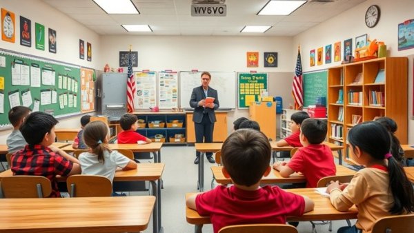 Texas school voucher program in an active classroom setting.