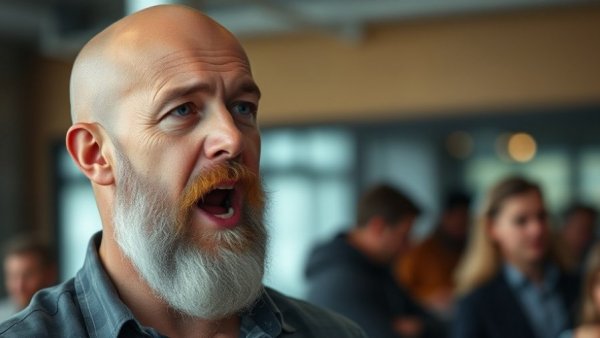 Bald man speaking in intense discussion about DHS funding shutdown.