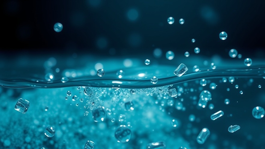 Conceptual image of microplastics highlighting environmental health and community action.