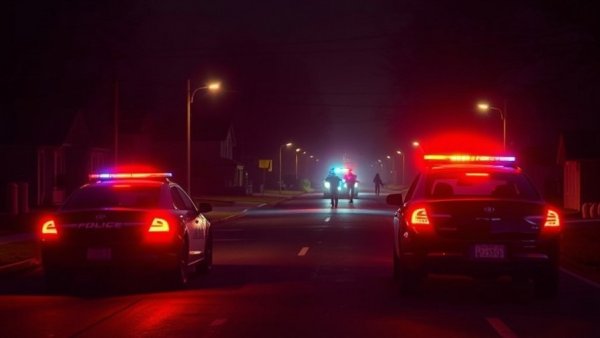 San Antonio news shooting scene with police vehicles at night.