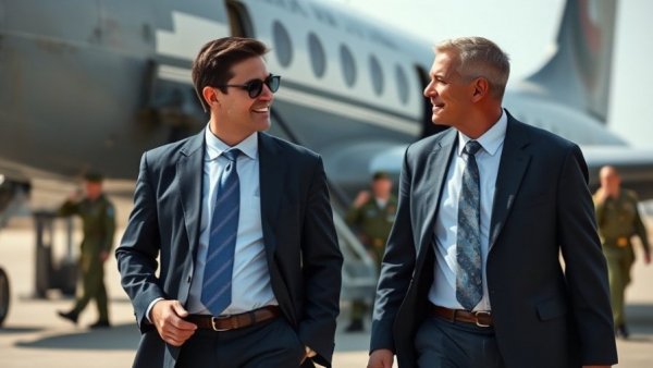 US news conference with officials in suits