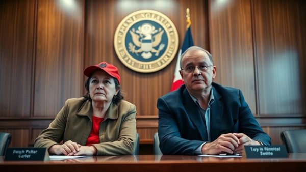 Political figures in intense conference room discussion