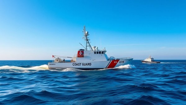Coast Guard cutter during narco-terrorist vessel cocaine seizure in calm seas.