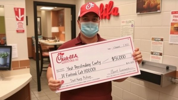 Chick-fil-A employee finds and returns $10,000 in bathroom, tries to refuse reward