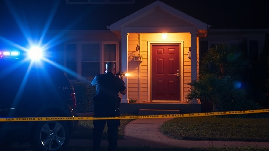 Police respond to gunfire at a Dallas home, capturing breaking news scene.