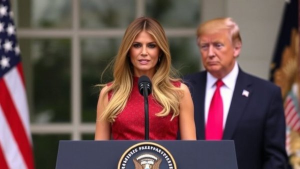 From White House podium, Melania Trump denies links to Epstein