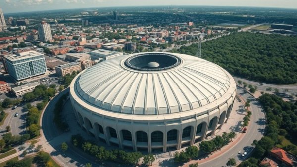 Houston Astrodome National Historic Landmark aerial view