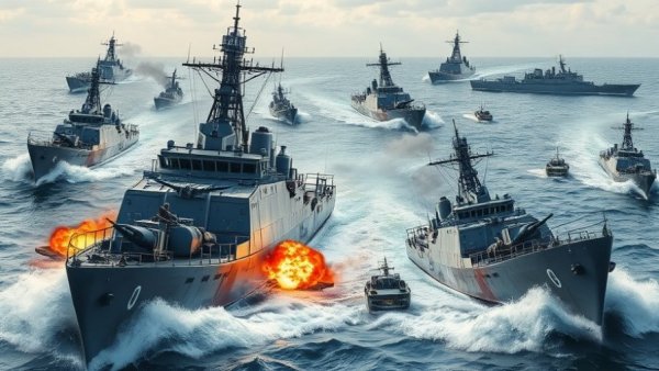 US minesweepers and navy ships in Strait of Hormuz, military operations.