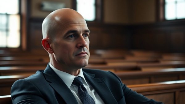 Massachusetts State Police lieutenant at retirement event in courtroom.