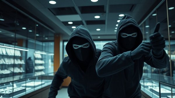 Jewelry store heist in New Jersey captured on security camera.